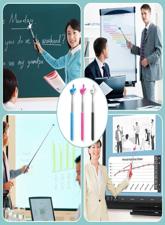 Woffely Telescopic Finger Pointer Stick | 2-in-1 Hand Pointer & Back Scratcher | Stainless Steel Teaching Aid (Pack of 1) - Image 5