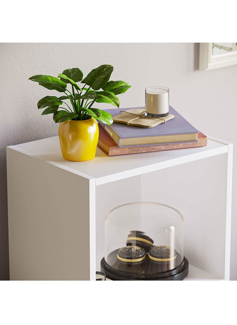 MODERN HOME Bookcase and accessory Display Unit of wood 3Tier white  - Image 5