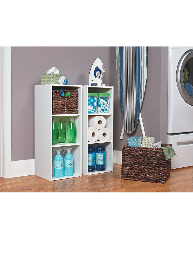 MODERN HOME Bookcase and accessory Display Unit of wood 3Tier white  - Image 4