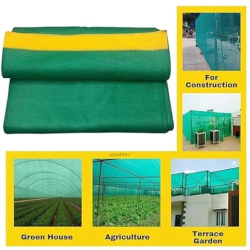 MAMRAJ Green Shade Net 75% UV Sun Protected for Terrace, Green House, Garden, Balcony & Gardening Multipurpose Agro net (10 x 25 Feet, 75%) - Image 4