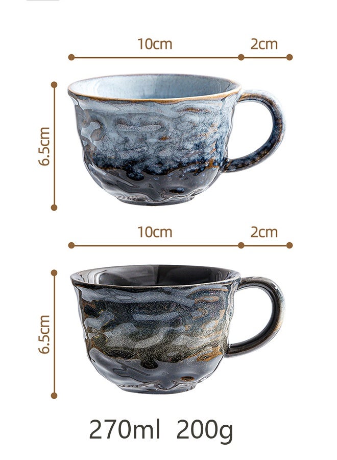 Warme Espresso Cups Coffee Cups 2 PCS Mugs Handmade 270ML with Hand-painted Designs Gift Box Cups for Turkish Tea Cappuccino Latte - Image 5