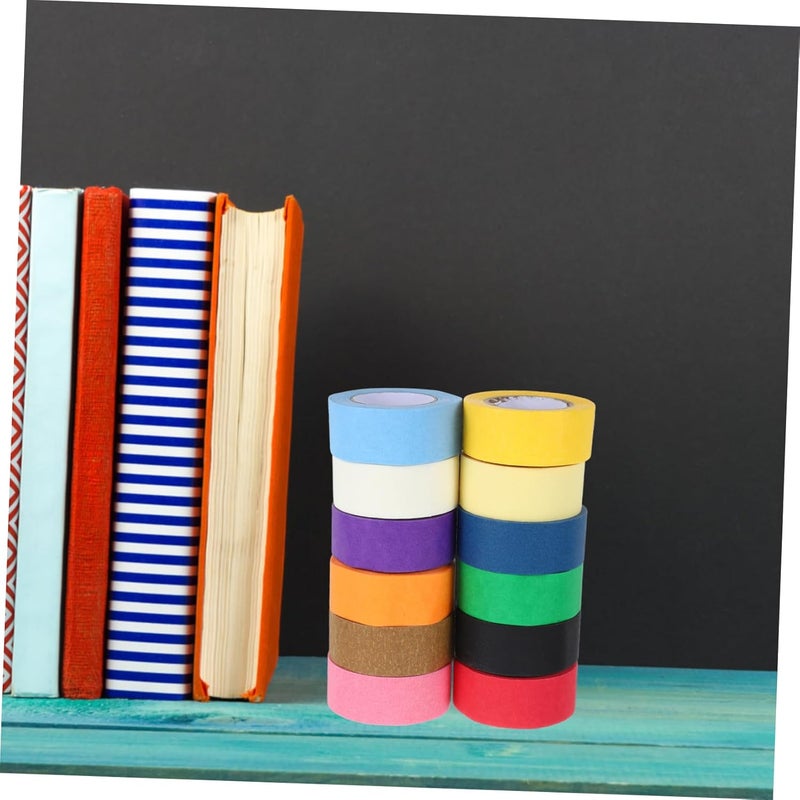 12Rolls Multi Color Decorative Washi Tape High Adhesive Tearable Crafting Tape for Scrapbooking Journaling Supplies DIY Projects and Creative Decorations - Image 4
