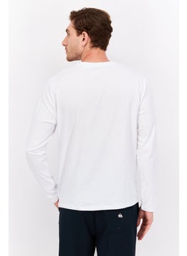 Pepe Jeans Men Round Neck Short Sleeves Brand Logo T-Shirt, White  - Image 3
