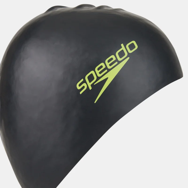 Speedo Black Kids' Long Hair Swim Cap  | Best Price UAE