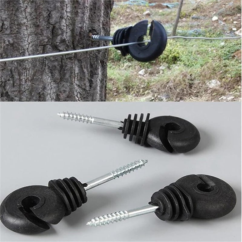 مجموعة شد أسلاك السياج الكهربائي المحمولة 30 قطعة مع عوازل براغي - Image 5