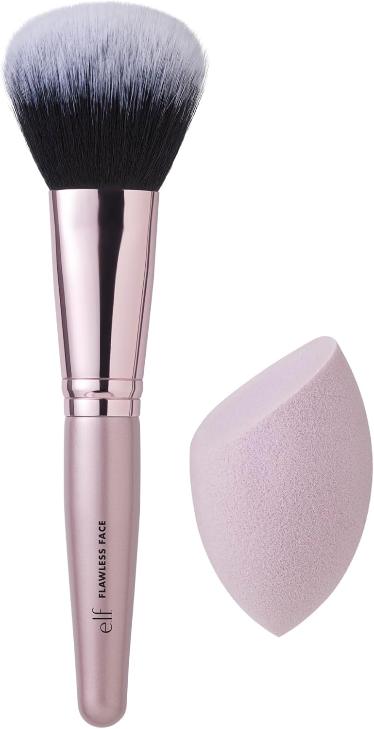 elf Complexion Brush Sponge Duo 2Step Face Sponge Makeup Brush Kit For Creating A Flawless Complexion Vegan CrueltyFree