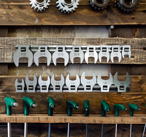 SABLUE 8-Piece Crowfoot Wrench Set (SAE/Inch) Crows Foot, Ideal for Tight Automotive Repair Spaces S0047 - Image 5