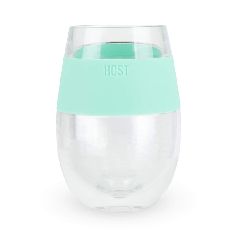 HOST Cooling Cup  Set of 1 Double Wall Insulated Freezable Drink Chilling Tumbler with Freezing Gel  Glasses for Red and White Wine  1 Count (Pack of 1)  Mint - Image 1