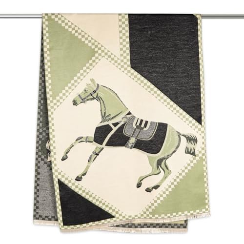 EXTREE Scarfs for Women Pashmina Silky Shawl Wrap for Evening Dressing Blanket Open Front Poncho Cape - Image 5