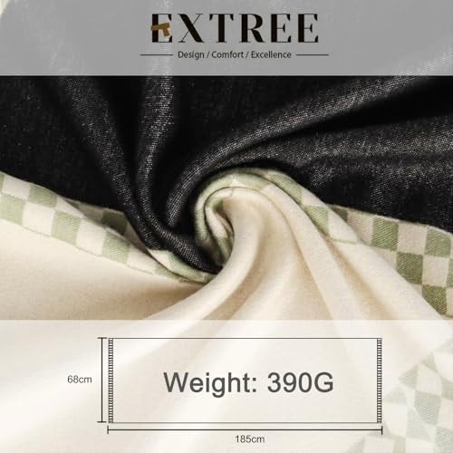 EXTREE Scarfs for Women Pashmina Silky Shawl Wrap for Evening Dressing Blanket Open Front Poncho Cape - Image 4