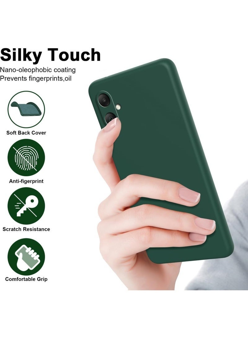 Samsung Galaxy A07 Case Cover Soft Slim fit Silicone Case Light weight Back Cover Matte Finish Shockproof Protective Cover Anti fingerprint Case Designed For Samsung Galaxy A07 Green - Image 4