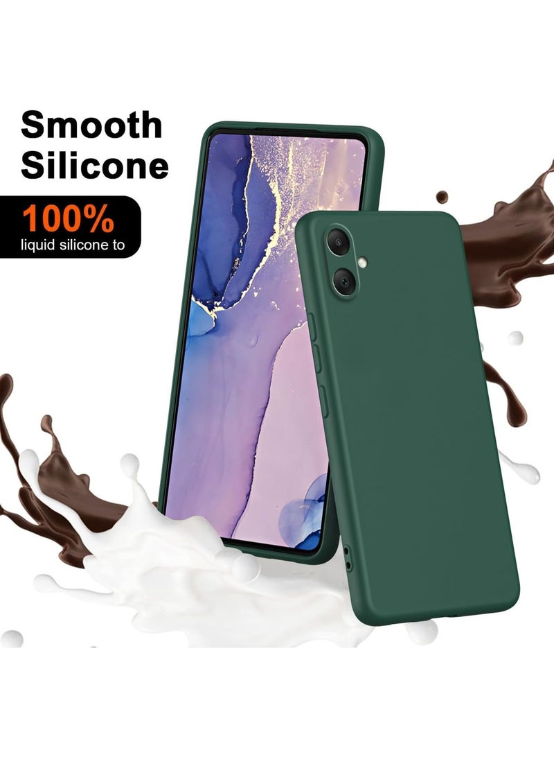 Samsung Galaxy A07 Case Cover Soft Slim fit Silicone Case Light weight Back Cover Matte Finish Shockproof Protective Cover Anti fingerprint Case Designed For Samsung Galaxy A07 Green - Image 2