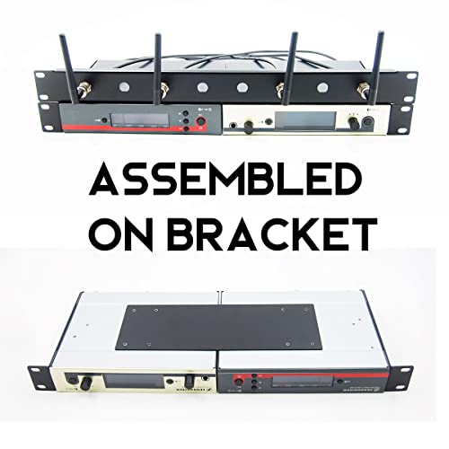 RhymKawa RK Rackmount Bracket Kit Suitable to Mount Senheiser G 3 G 4 ew100 135 300 335 835 845 935 945 GA 3 GA 4 Dual (2) Receivers on 1U Standard 19'' Rack Distribution - Image 5