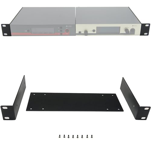 RhymKawa RK Rackmount Bracket Kit Suitable to Mount Senheiser G 3 G 4 ew100 135 300 335 835 845 935 945 GA 3 GA 4 Dual (2) Receivers on 1U Standard 19'' Rack Distribution - Image 1