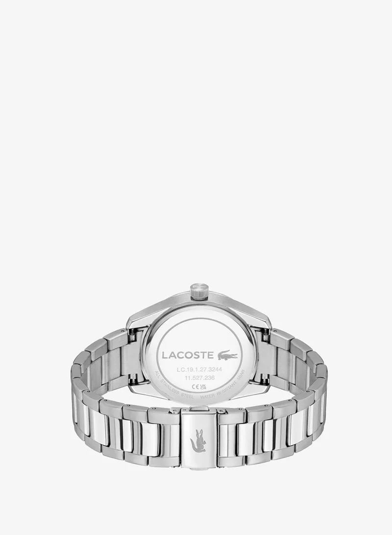 Lacoste  3-Hand Boston Collection Quartz Movement Watch For Men With Silver Stainless Steel Bracelet - 2011424 for Men | Best Price UAE