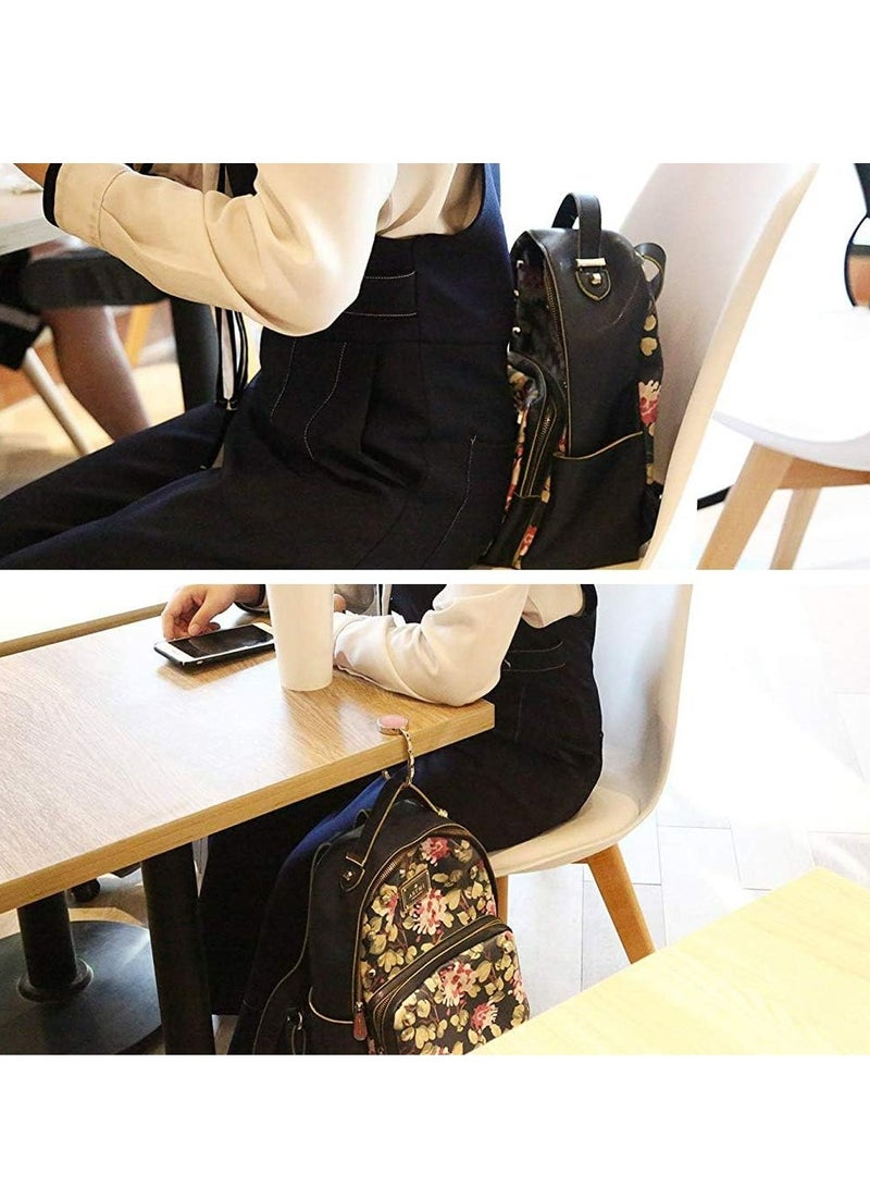 Loquat 3 Pcs Foldable Table Purse Hooks - Bag Hanger Collection, Folding Handbag Desk Hanger - Image 5