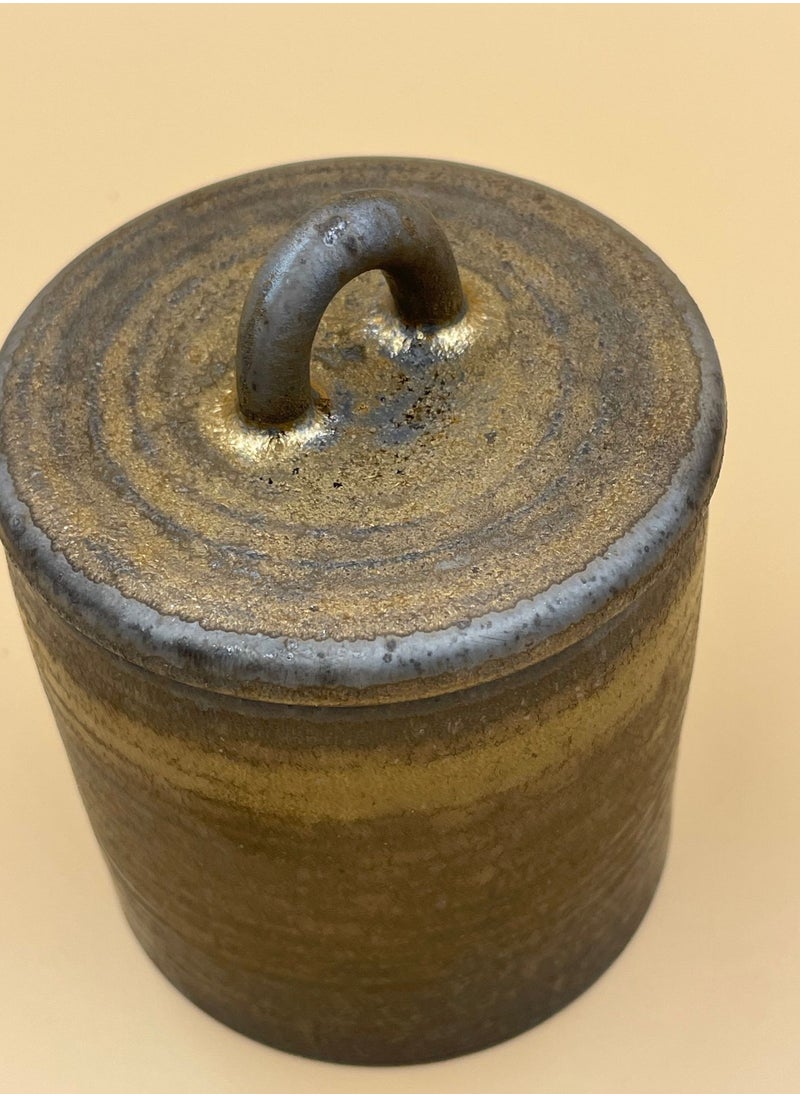 Mishkat Noor - Vintage Style Ceramic Container Jar For Dry Food Spices And Sugar - Image 1