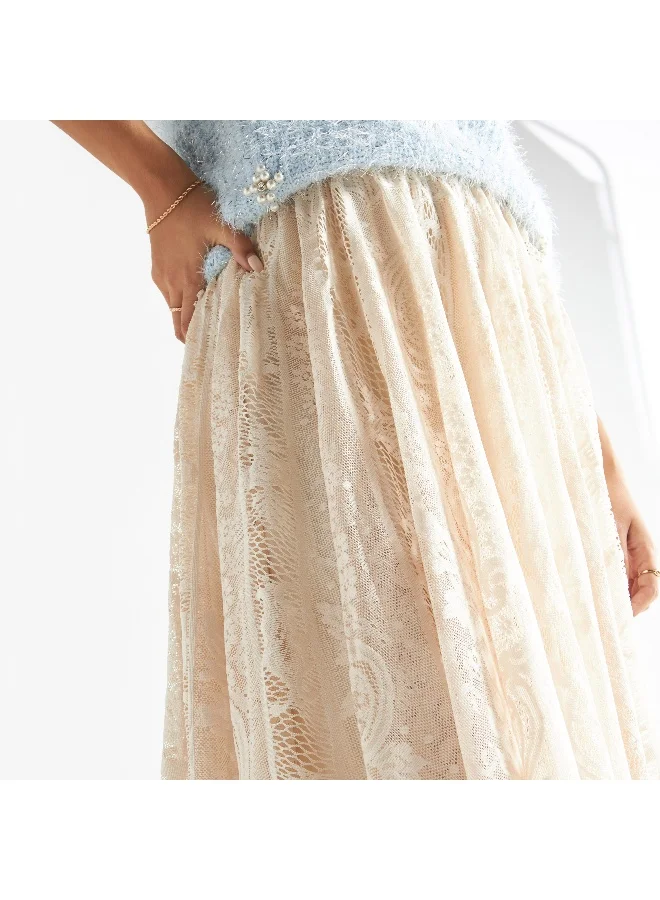 Splash FAV Lace Detail Skirt