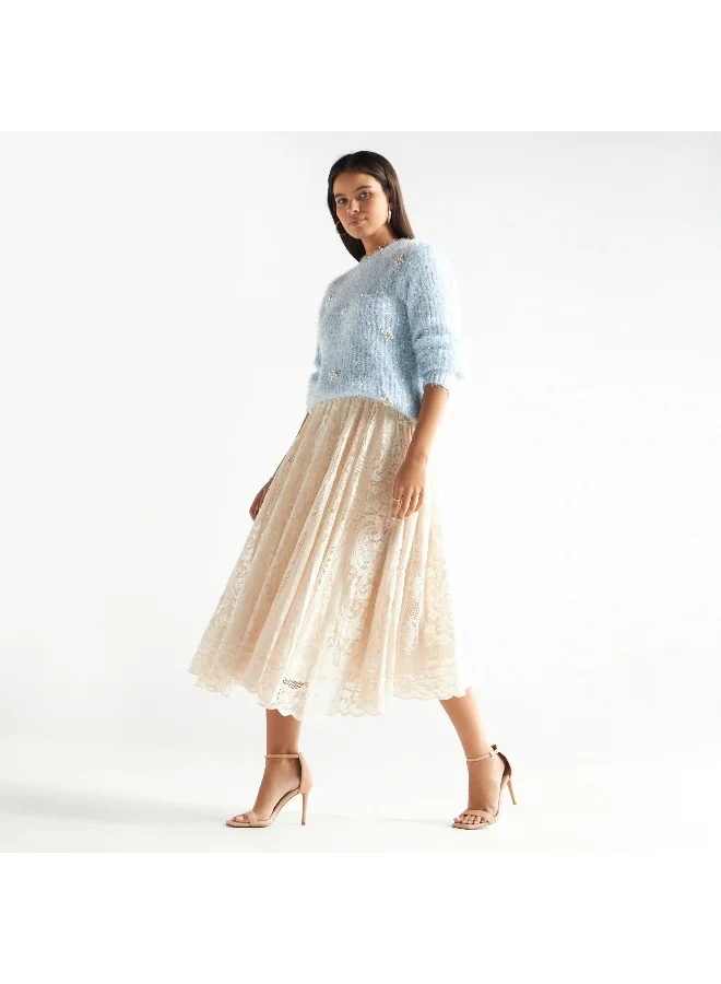 Splash FAV Lace Detail Skirt