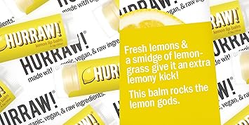 Hurraw Lemon Lip Balm Organic Certified Vegan Cruelty and Gluten Free NonGMO 100 Natural Ingredients Bee Shea Soy and Palm Free Made in USA - Image 4