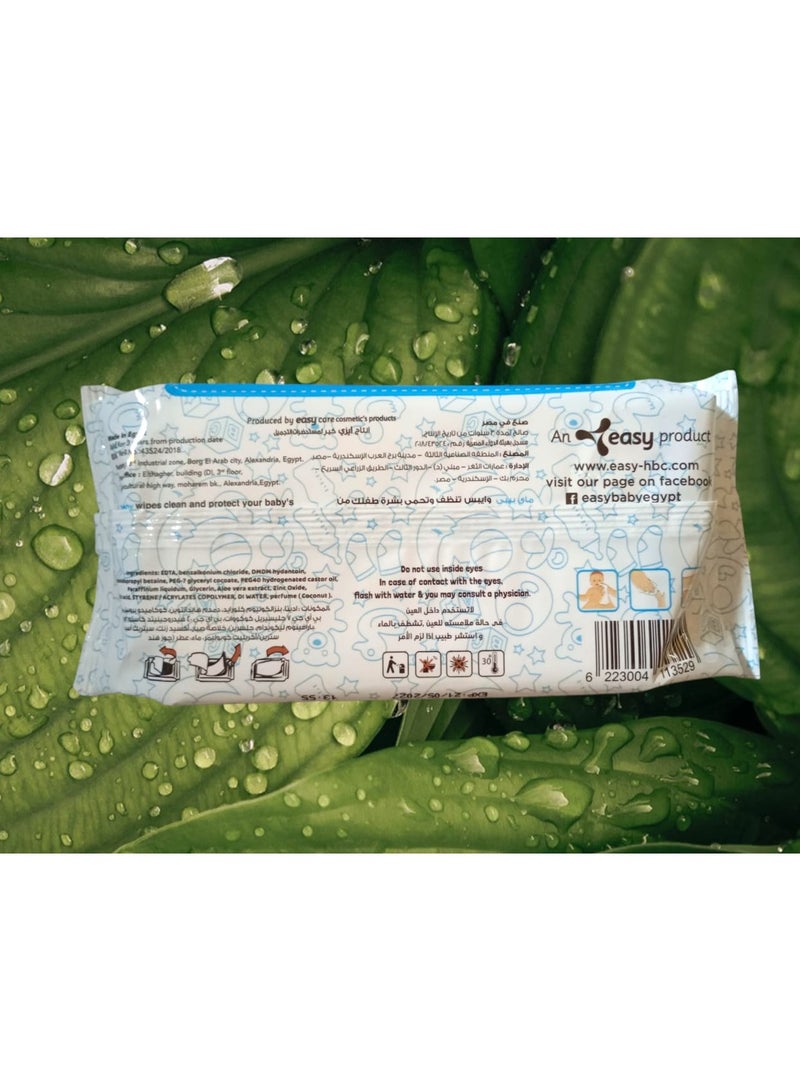 Easy Care Baby Wipes Coconut Scent - 72 Wipes - Pack of 3 Value Packs - Image 5