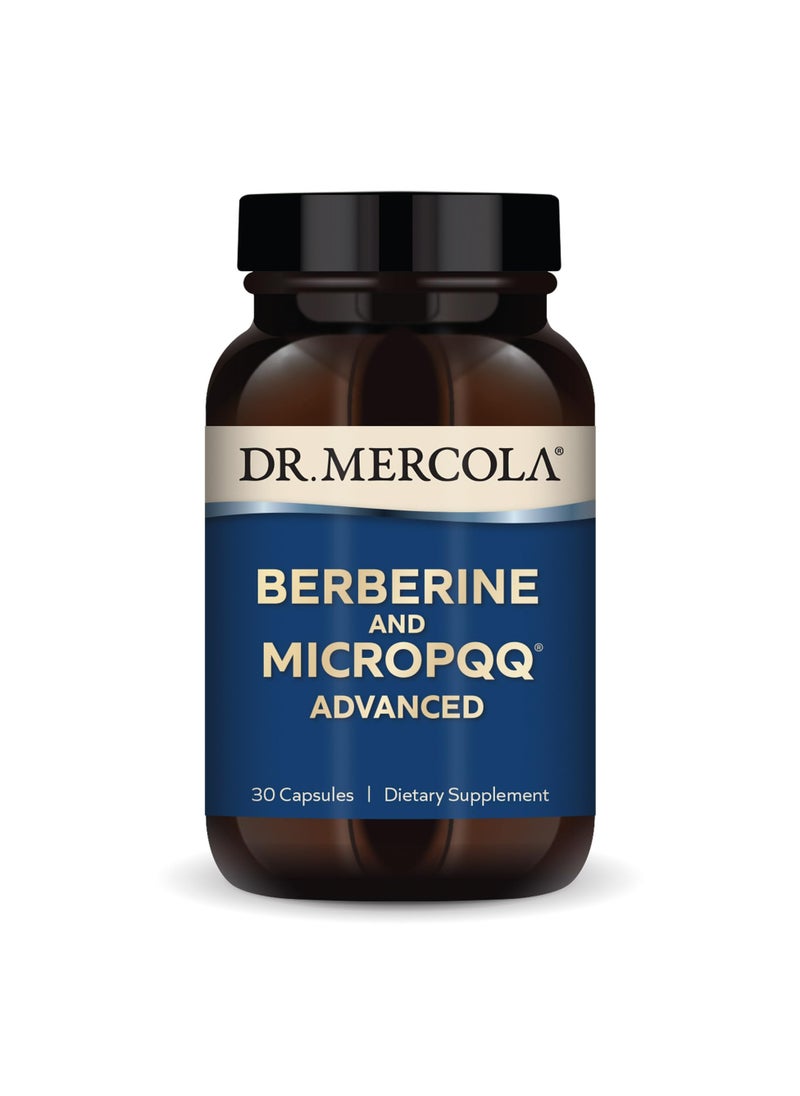 Dr. Mercola Berberine and MicroPQQ Advanced, 30 Capsules, Dietary Supplement  - Image 1