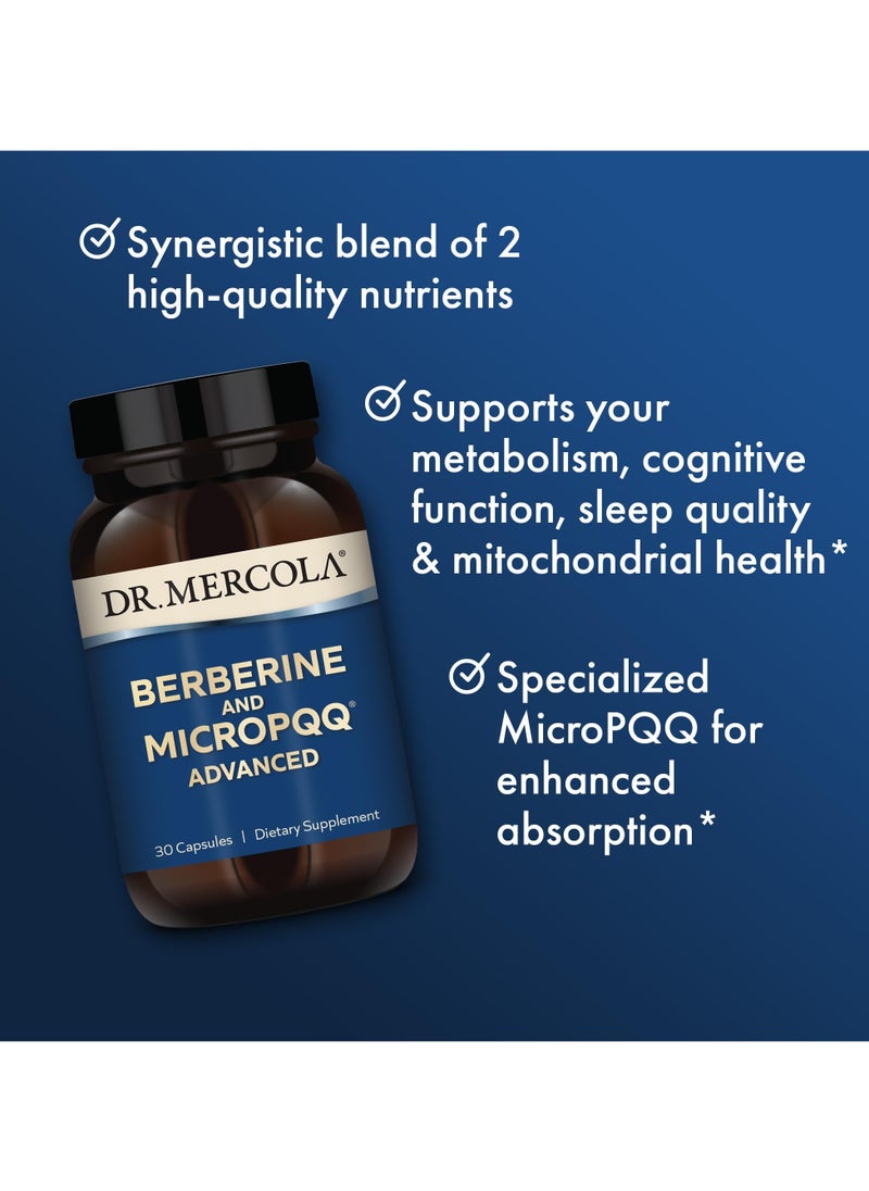 Dr. Mercola Berberine and MicroPQQ Advanced, 30 Capsules, Dietary Supplement  - Image 5