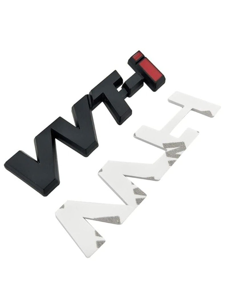 بيعتكلها سبيكة معدنية VVTi شعار كروم قطاع سيارة درابزين ملصق شارة شعار جانبي متوافق مع تويوتا كامري كورولا ياريس رالينك ريز كراون (أسود) - Image 2