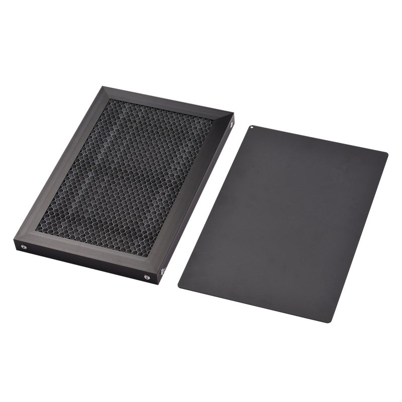 Honeycomb Engraving Table: Black Galvanized Iron Mesh Aluminum Alloy Edge - Sturdy Deformation-resistant Cut-through Indicator Design for Diode Engravers Cutting Wood Acrylic - Image 5