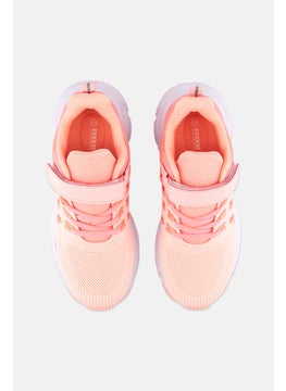 RBX Kids Girl Velcro Closure Sport Shoes, Coral  - Image 4