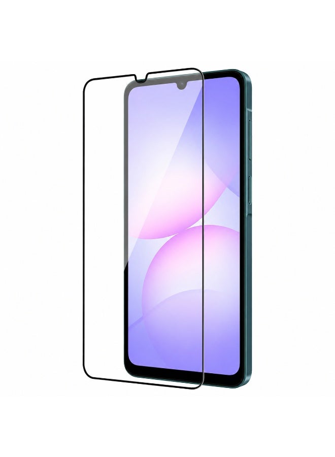 Panda Full Cover Tempered Glass Screen Protector for Samsung Galaxy A07 with Black Border - Clear - Image 1