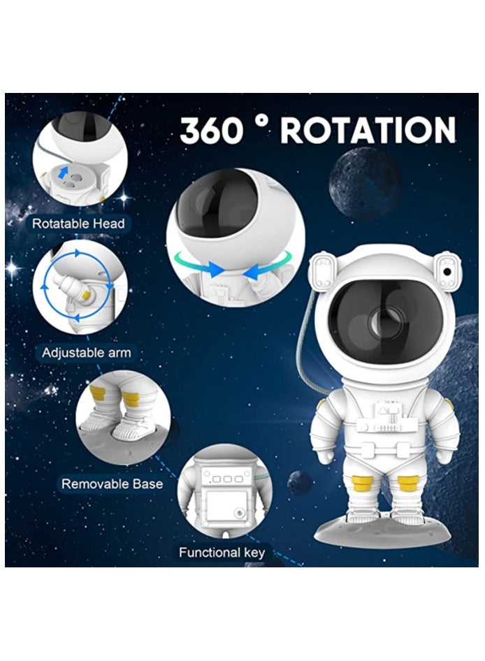 عربست عارض ضوئي ليلي للأطفال، ضوء ليلي لطيف لرائد فضاء، عارض ضوئي نجمي LED، إضاءة مجرة نجوم السقف، أضواء ليلية لغرفة النوم والحضانة وغرفة الأطفال - Image 2