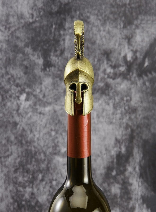 LSJ ORIGINAL سدادة زجاجة نبيذ على شكل خوذة محارب، مناسبة للرجال والنساء العاملين في البارات، ولعيد الشكر، والهالوين، وعيد الميلاد. - Image 3