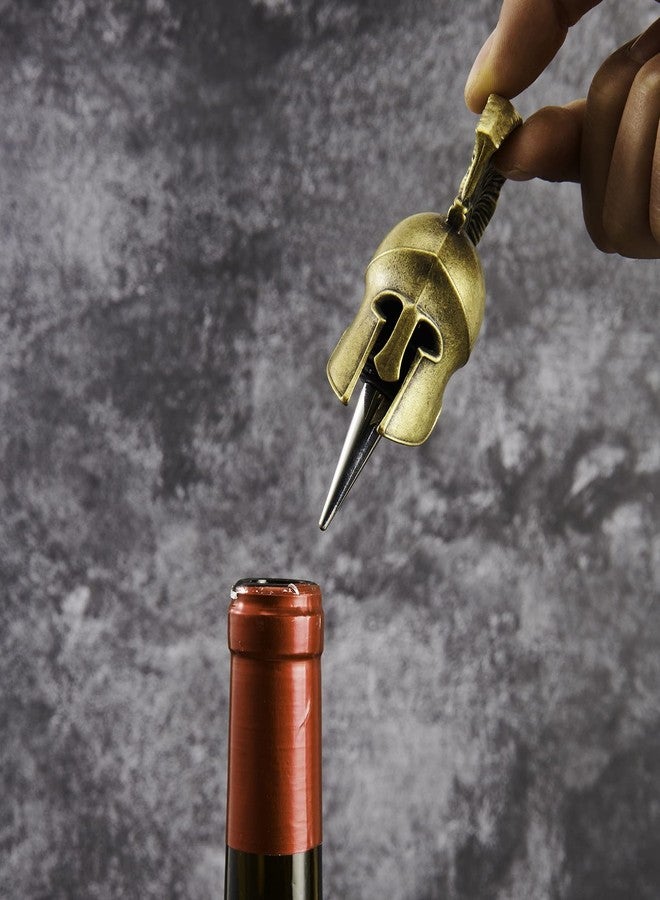 LSJ ORIGINAL سدادة زجاجة نبيذ على شكل خوذة محارب، مناسبة للرجال والنساء العاملين في البارات، ولعيد الشكر، والهالوين، وعيد الميلاد. - Image 4