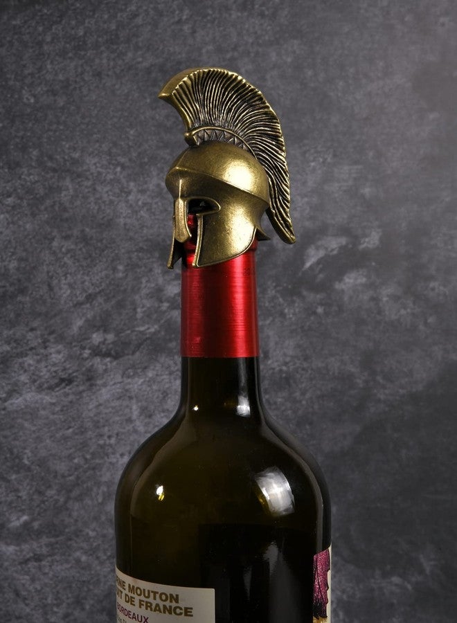 LSJ ORIGINAL سدادة زجاجة نبيذ على شكل خوذة محارب، مناسبة للرجال والنساء العاملين في البارات، ولعيد الشكر، والهالوين، وعيد الميلاد. - Image 5