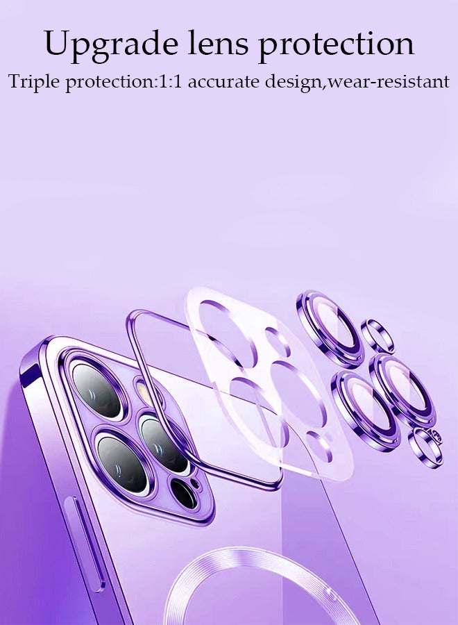 DUNISO iPhone 15 Pro MAX Phone Case 6.7" Full Body Protective Phone Cover With Crossbody Strap Anti-fall Phone Case Built-in Screen and Camera Protector For Apple 15 Pro MAX Phone Case - Image 4