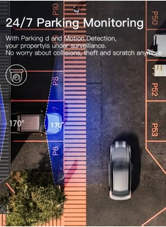 DBLEW 1080P HD Smart DVR Rearview Mirror Dash Cam with Front and Rear Dual Cameras, 170° Wide Angle Backup Cameras, Car Video Recorder Vehicle Blackbox with Night Vision, Motion Detection, Gravity-Sensor, Anti-Glare, 4.3" LCD Screen, Waterproof Rear Camera, Automatic Loop Recording, Reverse Parking Assistance Easy Installation, Supports up to 32GB TF Card  - Image 2