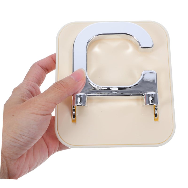Wall Mounted Hair Dryer Holder with Plug Storage Groove for Bathroom Bedroom Salon Easy Installation - Image 5