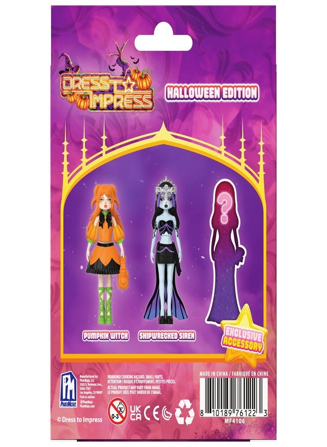 PhatMojo Dress to Impress - Mystery Models - Small Dolls 3-Pack - Halloween Edition - Series 2 - Includes DLC Code - Officially Licensed Collector Set - Image 5