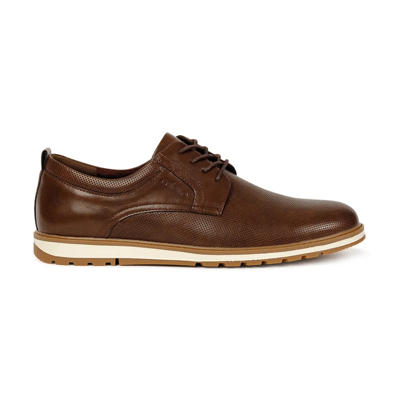 Milano Joneset Mens Casual Oxford-Brown