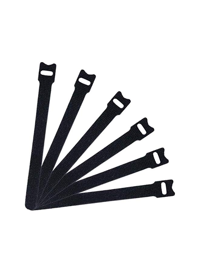 SHOWAY 50 قطعة من أربطة الكابلات القابلة لإعادة الاستخدام، أربطة كابلات ممتازة قابلة للتعديل مقاس 6 بوصات، أحزمة إدارة الكابلات المصنوعة من القماش المصنوع من الألياف الدقيقة، منظم الكابلات، أربطة الأسلاك - Image 2