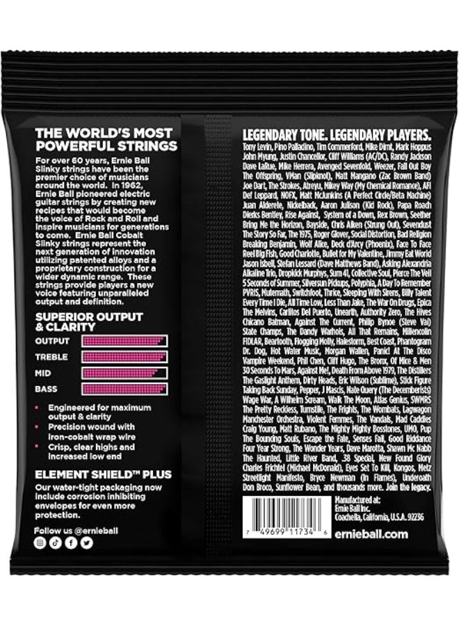 Ernie Ball أوتار بيز كهربائية إيرني بول سوبر سلانكي كوباالت 5-وتر 40-125 قياس - Image 2