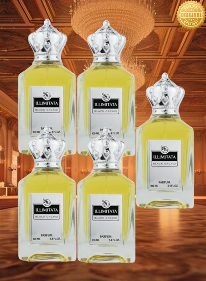 BL 5 Pieces Illimitata Black Orchid Perfume 100ml EDP - Image 1
