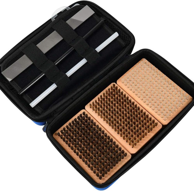 XCMAN Ski and Snowboard Waxing and Tuning Kit with Wax Brush Box for Traveling and Storage (Box with Tuning Tools) - Image 5