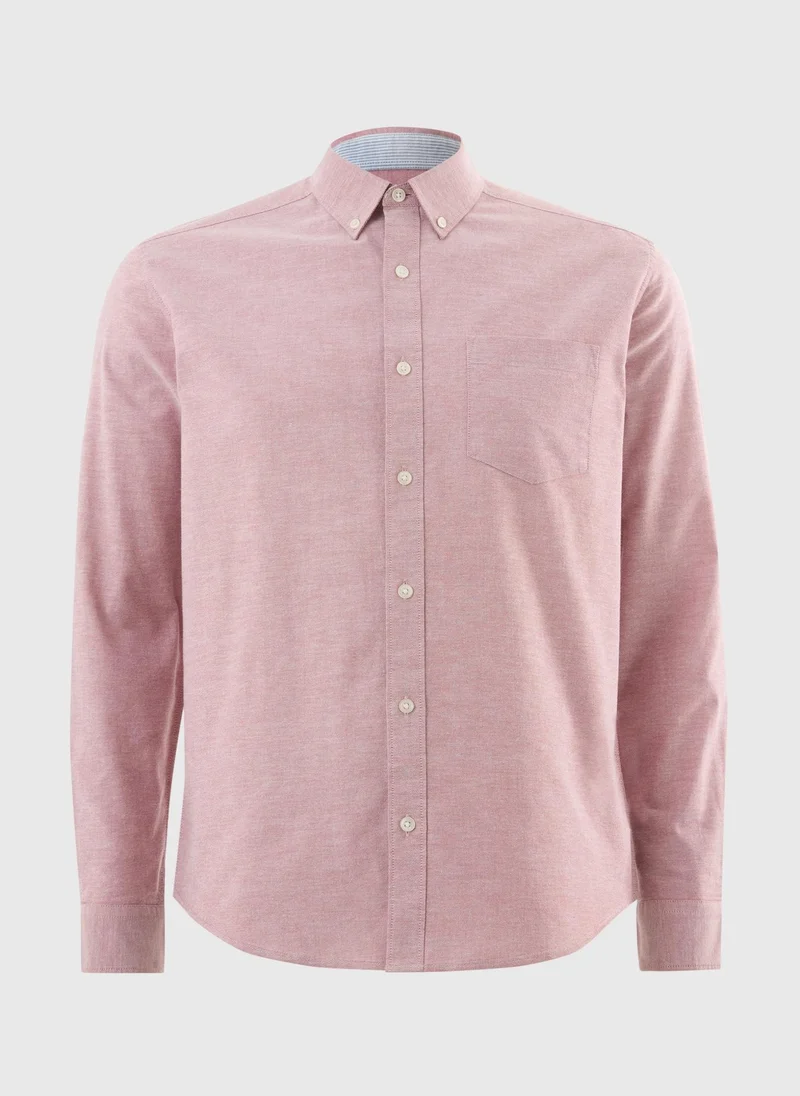 Matalan Mauve Oxford Chambray Shirt