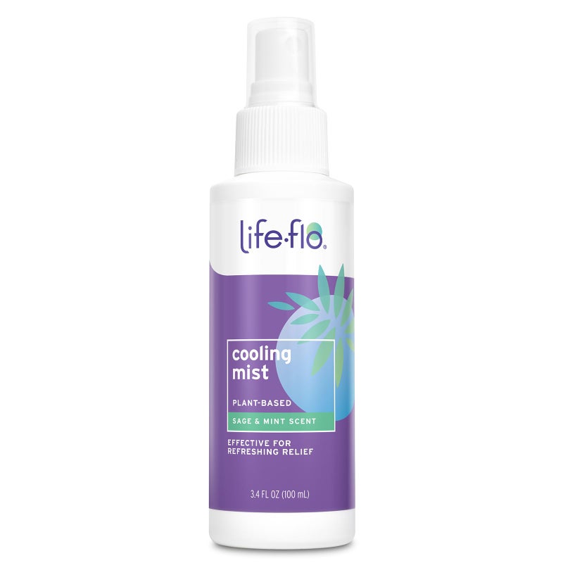 LIFE-FLO Cooling Mist - Refreshing Body Mist for Women - Instantly Cools Hot Flashes with Ginger, Organic Aloe Vera and Lavender - Fresh Sage Mint Scent, 60-Day Guarantee, Not Tested on Animals, 3.4oz - Image 1