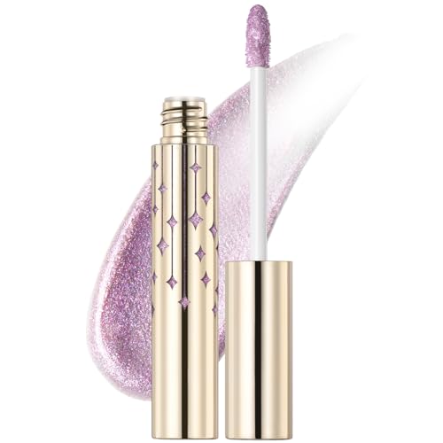 FOCALLURE High Shine Glitter Lip GlossHydrates and Soothes Lips for a GorgeousDelivers a Nonsticky Glossy finishLonglasting Shine Fullerlooking Lip MakeupPK01 LULLABY - Image 1
