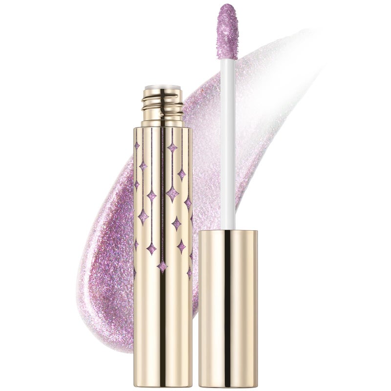 FOCALLURE High Shine Glitter Lip GlossHydrates and Soothes Lips for a GorgeousDelivers a Nonsticky Glossy finishLonglasting Shine Fullerlooking Lip MakeupPK01 LULLABY - Image 3