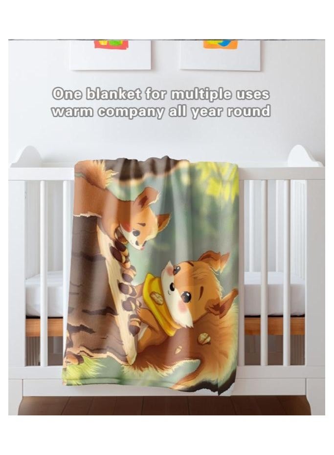 عام بطانية رقيقة من الفانيلا الكرتونية للأطفال أو الطلاب (دافئة ومريحة ومناسبة للنوم والألعاب) 100 سم * 150 سم - 987 - Image 4