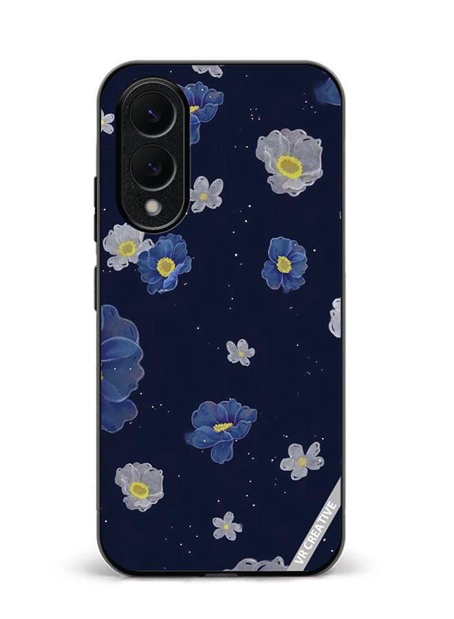 Protective Case Cover For Samsung Galaxy S25 Edge Floral Design Multicolour